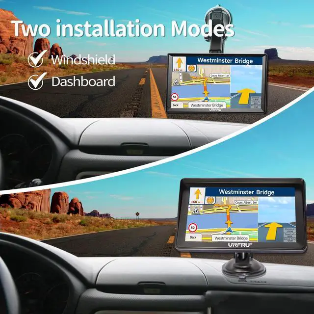 Alt view image 5 of 7 - 7-inch GPS Navigator for Car Truck RV Pickup, 2026 Offline Map with Free Updates Lifetime, Big HD Touchscreen, Satallete Navigation, Voice Guidance, Speed & Traffic Alerts, Custom Truck Routing