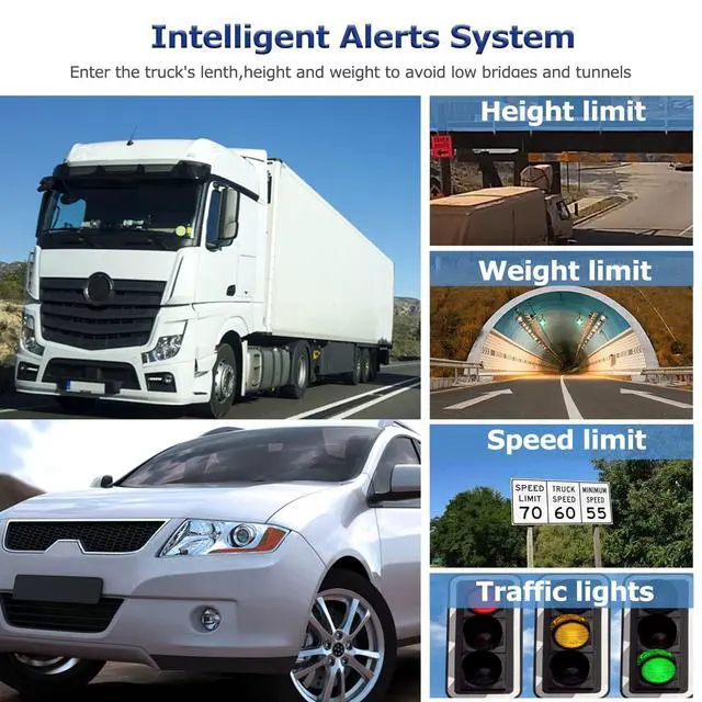 Alt view image 2 of 7 - GPS Navigator for Car Truck RV, 7-inch High-Definition Touch Screen2025 Maps (Free Lifetime Updates), Support Voice Turn Direction Guidance/Speed and Red Light Warning/Custom Truck Routing