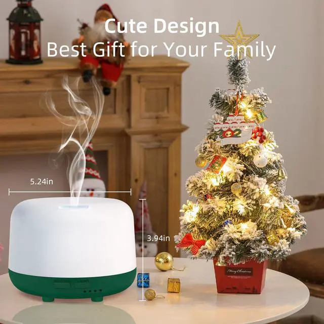Alt view image 7 of 7 - 300ML Aromatherapy Diffuser for Home, Quiet Diffuser for Essential Oils with Remote Control, 7 LED Color Changing Light, Scent Cool Mist Air Humidifier