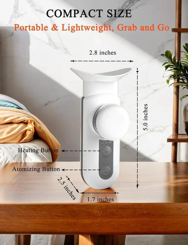 Alt view image 5 of 7 - Heated USB Nano Eye Moisturizer & Soother, Off White