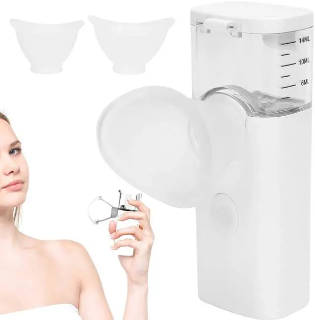 Main image of Dry Eye Humidifier Mist Sprayer - Portable Moisturizing Machine, Cool Steamer, Fast Steam Sprayer for Eye Skin Care, Makeup (White)