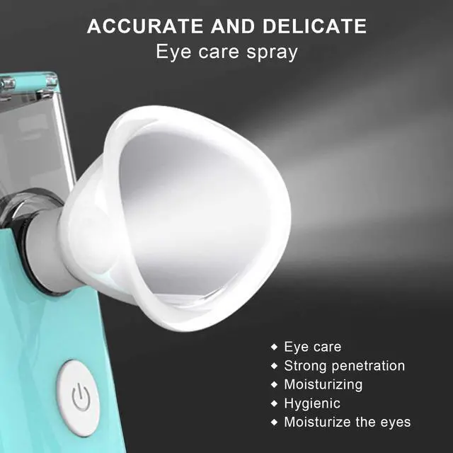 Alt view image 4 of 7 - Eye Moisturizing Machine, Skin Cleaning Eye Care Sprayer, for USB Charging Handheld(The New Eye moisturizer Blue)