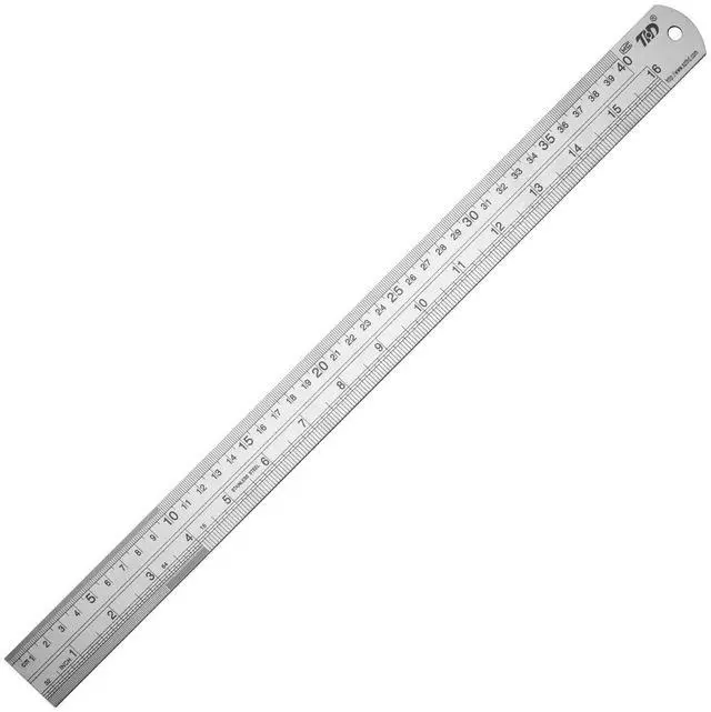 Main image of Ruler Metal Straight Edge Stainless Steel Ruler 16 Inch Ruler Set Rulers Bulk 1 Pack