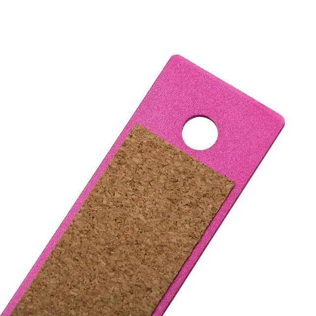 Alt view image 4 of 7 - PAPER Strong Aluminum Ruler - 12 Inch - Metal Ruler with Non-Skid Cork Backing - Fuchsia Metallic