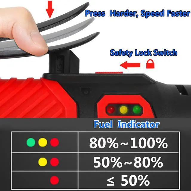 Alt view image 2 of 6 - Cordless Ratchet Wrench 3/8 Electric Ratchet Wrench, 55 N·m Power Ratchet Tool with 2 Ah Lithium Batteries and Quick Charger -DBCRW12S