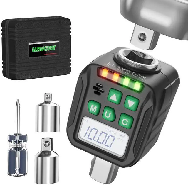 Main image of Digital Torque Wrench Adapter Set 1/2" Drive,Electric Wrenches,Snap on Digital Inch Pound Torque Wrench,1/4",3/8" Torque Adapter for Car,Motorcycle & Automotive (7.4-147.5 Ft-lb/10-200 Nm)