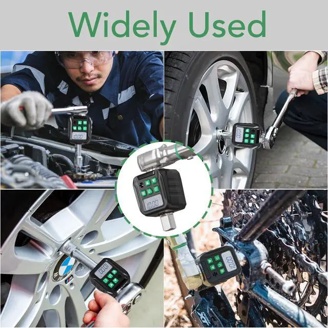 Alt view image 6 of 7 - Digital Torque Wrench Adapter Set 1/2" Drive,Electric Wrenches,Snap on Digital Inch Pound Torque Wrench,1/4",3/8" Torque Adapter for Car,Motorcycle & Automotive (7.4-147.5 Ft-lb/10-200 Nm)