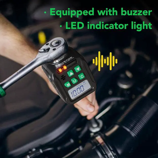 Alt view image 7 of 7 - Digital Torque Wrench Adapter Set 1/2" Drive,Electric Wrenches,Snap on Digital Inch Pound Torque Wrench,1/4",3/8" Torque Adapter for Car,Motorcycle & Automotive (7.4-147.5 Ft-lb/10-200 Nm)