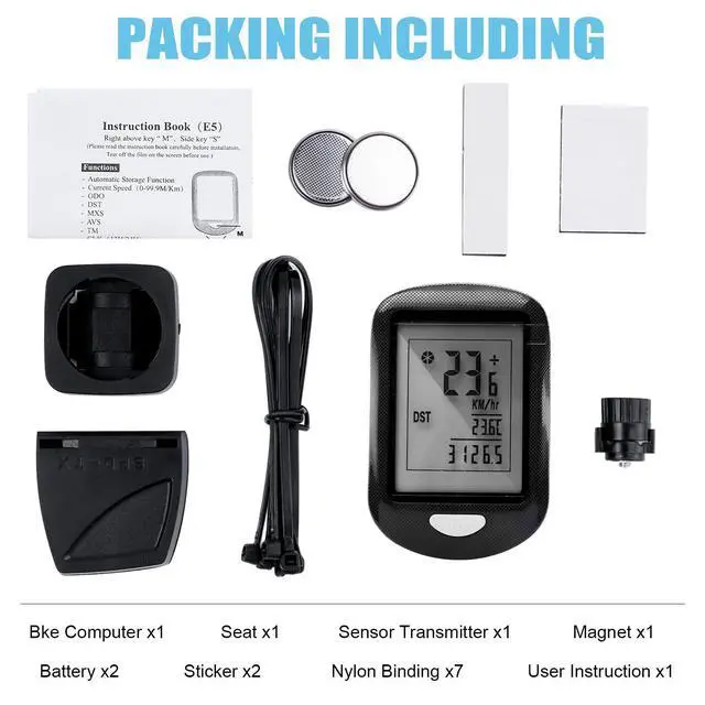 Alt view image 6 of 7 - Bike Computer Wireless, Multi-Functions Waterproof Bike Odometer and Speedometer mph, Cycling Speed Tracker with 2.9'' LCD Screen Backlight for Bicyclist, Men, Women, Kids