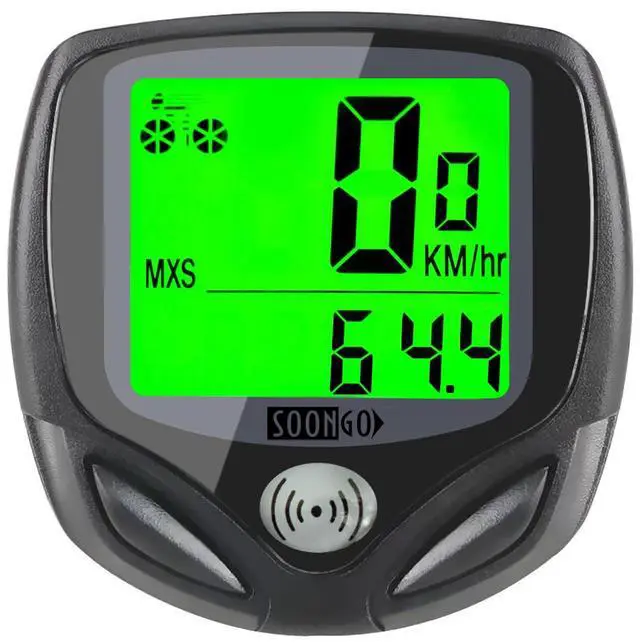 Main image of Bike Speedometer, Bicycle odometers,Bicycle Speedometer Wireless Cycle Bike Computer Waterproof Bike Odometer with LCD Display Speedometer Accurate Speed Tracking & Multi-Function