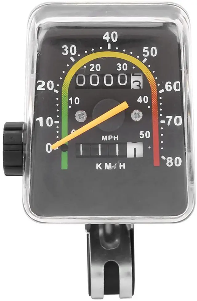 Alt view image 3 of 7 - Speedometer for Bicycle Mechanical mph and Wired Distance narioote Odometer myometer mileometer Silver Bikes Mountain in Miles an Hour