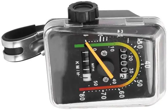 Alt view image 4 of 7 - Speedometer for Bicycle Mechanical mph and Wired Distance narioote Odometer myometer mileometer Silver Bikes Mountain in Miles an Hour