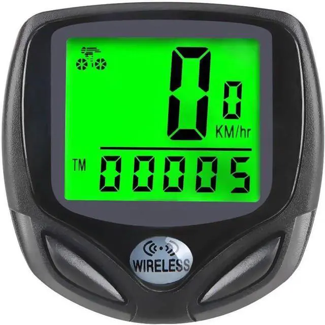 Main image of Bicycle Speedometer Wireless, Bicycle Speedometer English Code Wireless Waterproof Environmentally Friendly Clear Screen Cycling Computers for Bike