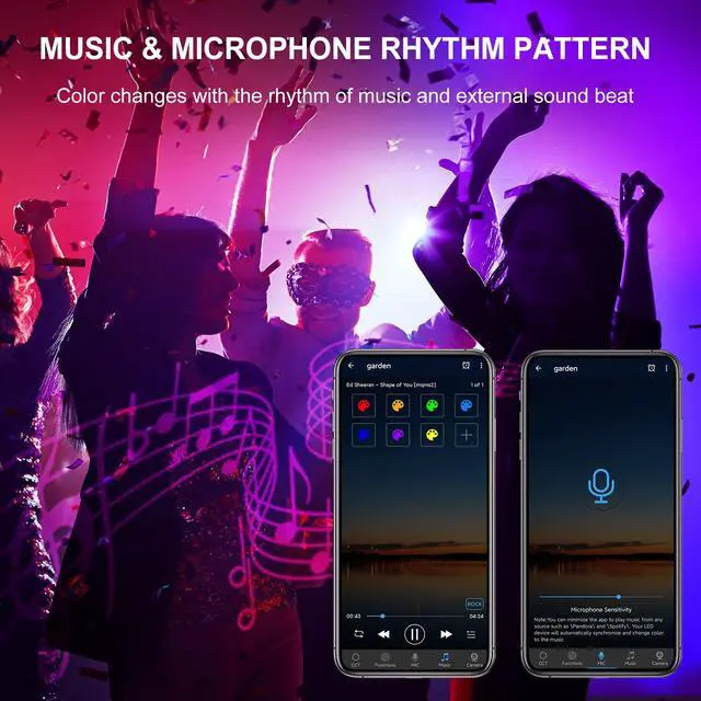 Alt view image 4 of 7 - RGB Wall Washer Light, 42W RGBCW Smart APP Waterproof LED Strip Lights Bar, Dimmable for Church Wedding Birthday Party Outdoor Stage Lighting Christmas Decoration