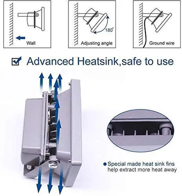 Alt view image 5 of 7 - 100W Equivalent Led Color Changing Flood Lights Multi Colors RGB Uplighting with Remote, IP65 Waterproof Stage Light, Dimmable Colored LED Light, Flood Light for Christmas Party Outdoor Indoor Decor