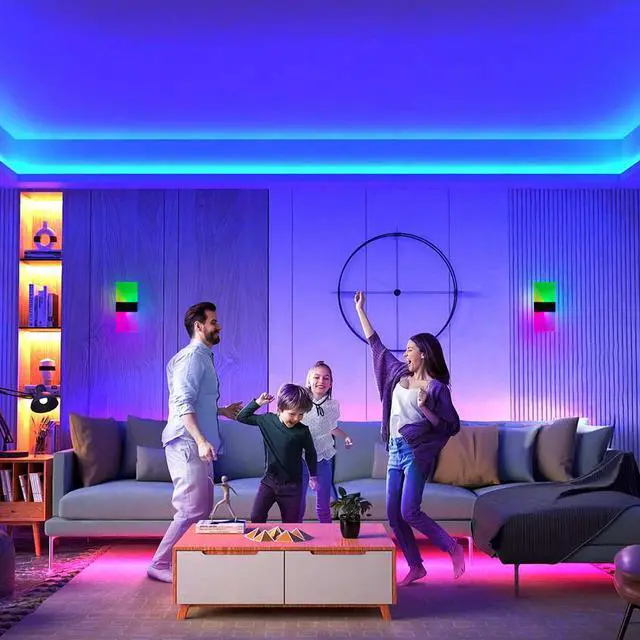 Alt view image 7 of 7 - Wall Sconce, LED Wall Lights for Room Decor, Battery Operated Wall Sconce, Remote Control, Dimmable, Rechargeable, Small Night Lights for Hallway Stairway Porch Closet