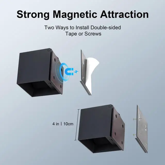 Alt view image 3 of 7 - LED Wall Lights for Room Decor, 16 Colors RGB Wall Lamp, Battery Operated Wall Sconce 6000mAh, Rechargeable, Remote Control, Dimmable, Cordless Wall Light for Bedroom Living Room, Black