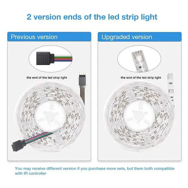 Alt view image 6 of 7 - Led Strip Lights 32.8 ft RGB Color Changing Lights Strip for Bedroom, Desk, Home Decoration, with Remote and Power Supply