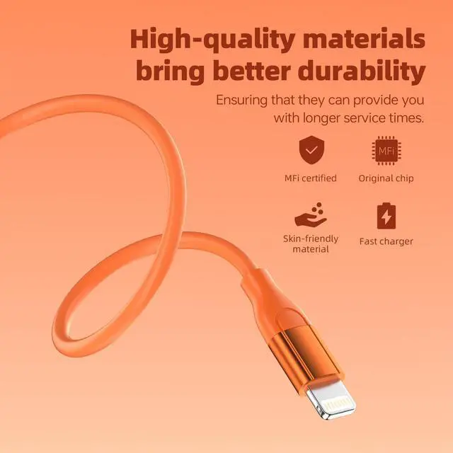 Alt view image 4 of 7 - iPhone Charger 3Pack 10 FT Apple MFi Certified Lightning Cable Fast Charging iPhone Charger Cord Compatible with iPhone 14 13 12 11 Pro Max XR XS X 8 7 Plus SE iPad and More - Multicolor