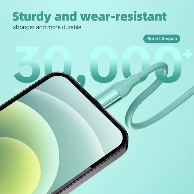 Alt view image 5 of 7 - iPhone Charger 3Pack 10 FT Apple MFi Certified Lightning Cable Fast Charging iPhone Charger Cord Compatible with iPhone 14 13 12 11 Pro Max XR XS X 8 7 Plus SE iPad and More - Multicolor