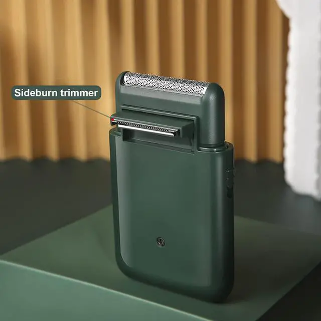 Alt view image 3 of 7 - Foil Shaver for Men Multifunction Stubble Trimmer with Pop-Up Sideburn Razor Cordless USB Rechargeable Mini Travel Shaver for Beards & Facial Hair