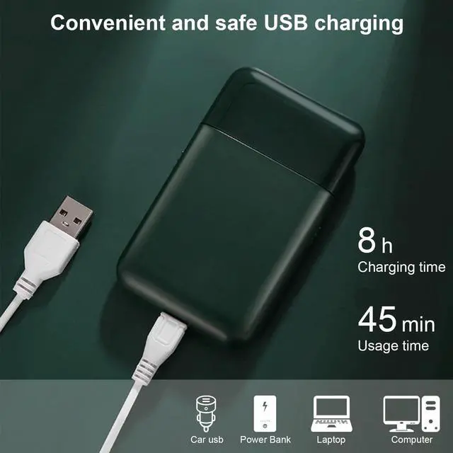 Alt view image 5 of 7 - Foil Shaver for Men Multifunction Stubble Trimmer with Pop-Up Sideburn Razor Cordless USB Rechargeable Mini Travel Shaver for Beards & Facial Hair