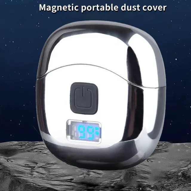 Alt view image 3 of 5 - Gifts for Men Mini Shaver, Portable Electric Razor for Travel, Double Track Foil Blade, Type-C Quick Charge, LED Power Display, Washable Cutter Head