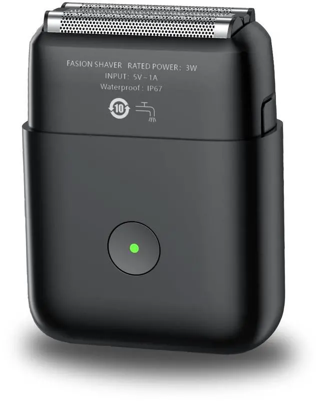 Main image of Electric Shavers for Men, Mini Travel Electric Razor, Foil Shaver for Men, Fast Rechargeable Dual Floating Blades IPX7 Waterproof Wet Dry Face Razor-Light Black