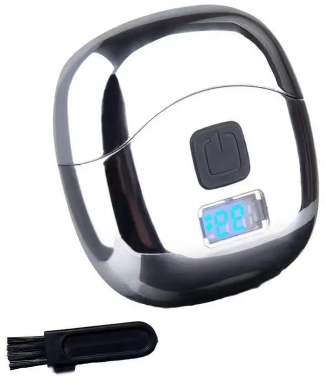 Main image of Men's Dual-Head Shaver, 2026 Upgrade Mini Electric Razor, Portable, Waterproof with Fast Charge & LED Display (White)