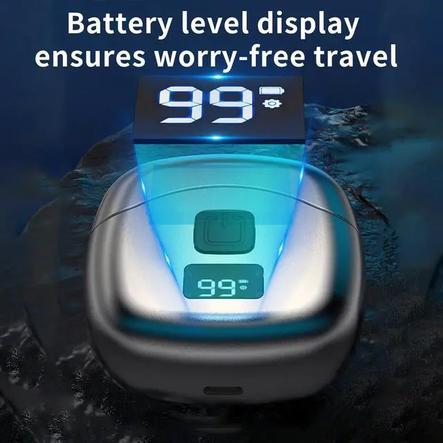 Alt view image 2 of 5 - Men's Dual-Head Shaver, 2026 Upgrade Mini Electric Razor, Portable, Waterproof with Fast Charge & LED Display (White)