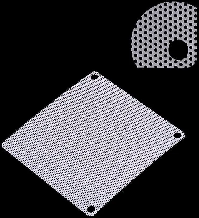 Alt view image 4 of 5 - 140mm Computer Fan Filter Grills PVC Mesh Dustproof Case Cover for Computers, White Pack of 12