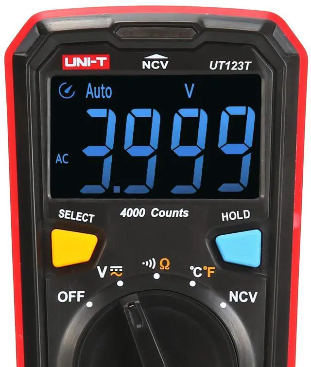 Alt view image 2 of 7 - Residential Multimeter Kit UT123T Digital Voltmeter Ohm Meter 4000 Counts Auto Ranging NCV with Test Leads Thermocouple