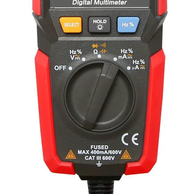 Alt view image 5 of 7 - UT125C Digital Multimeter Pocket Multi Tester, 4000 Counts AC DC Voltage AC DC Current Resistance Capacitance Frequency Duty Cycle NCV Diode Test Continuity Test Data Hold Auto Power Off