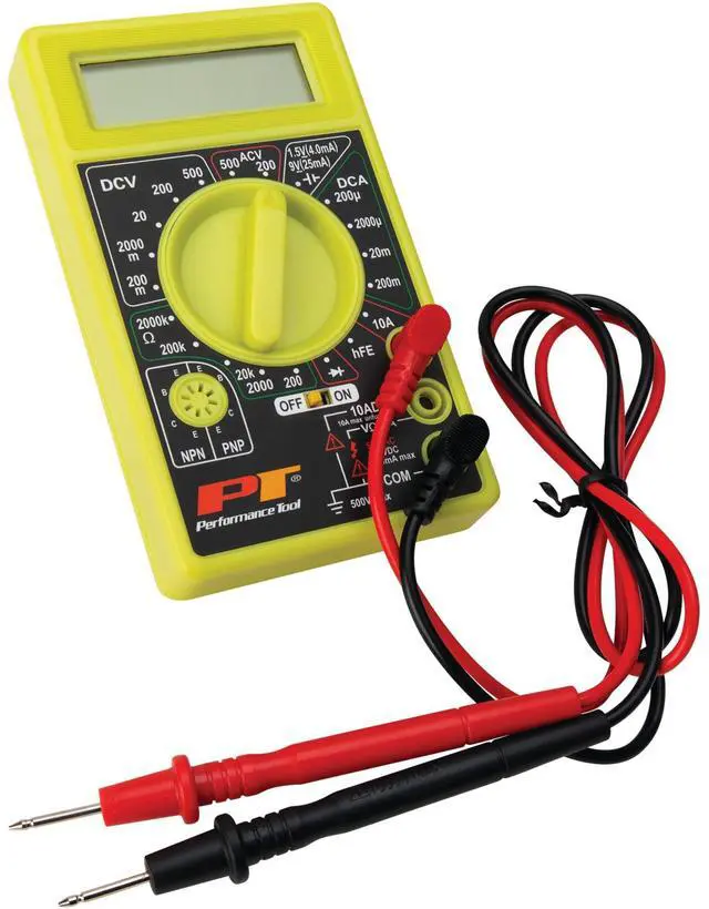 Alt view image 3 of 5 - W2974 Digital Multimeter Tester 2000 Counts with AC DC Voltmeter and Ohm Volt Amp Meter, Measures Voltage, DC Current Measurement, Automatic Zero Adjust, 9V Battery Included