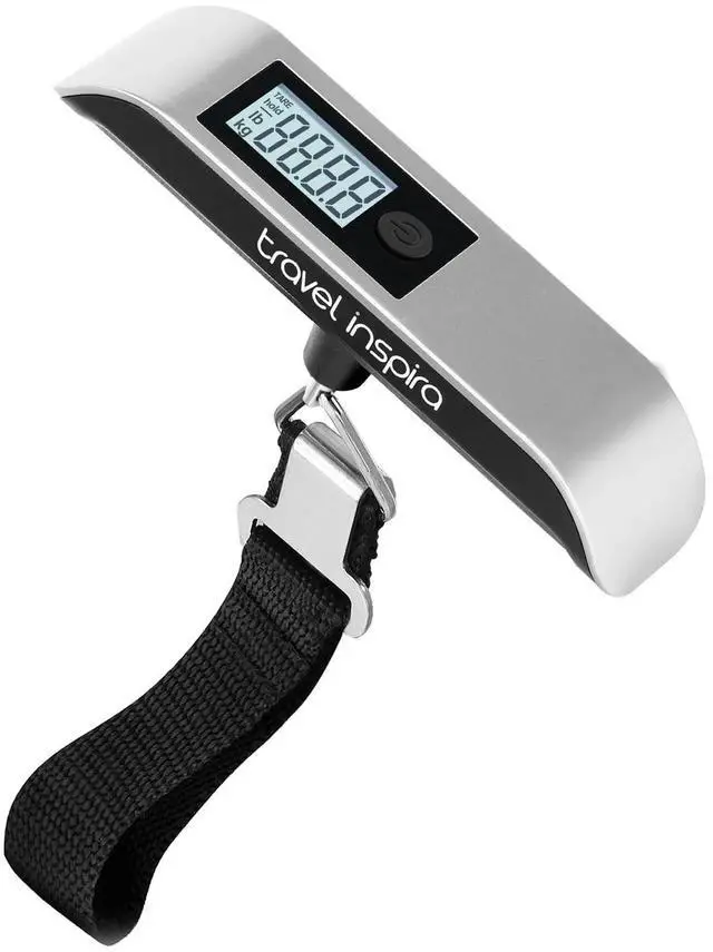 Main image of Luggage Scale, Digital Luggage Scales, Baggage Scale with Backlit LCD Display,110LB / 50KG, Battery Included(Silver)