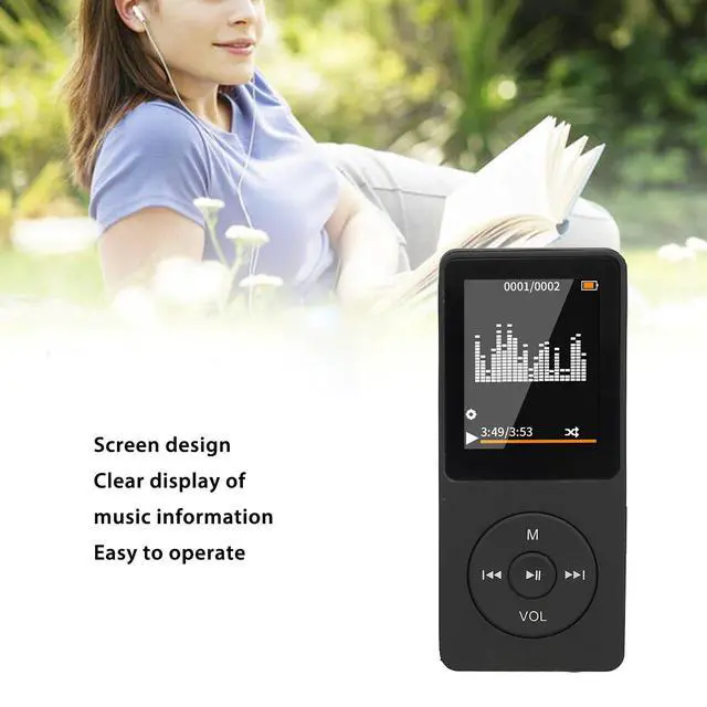 Alt view image 3 of 7 - Bluetooth MP3 Player, Compact Music Player with 1.8in Screen, Built in Speaker, MP4 MP3 Players for Kids, 350mAh Battery for Long Endurance, Support up to 64GB for Sport