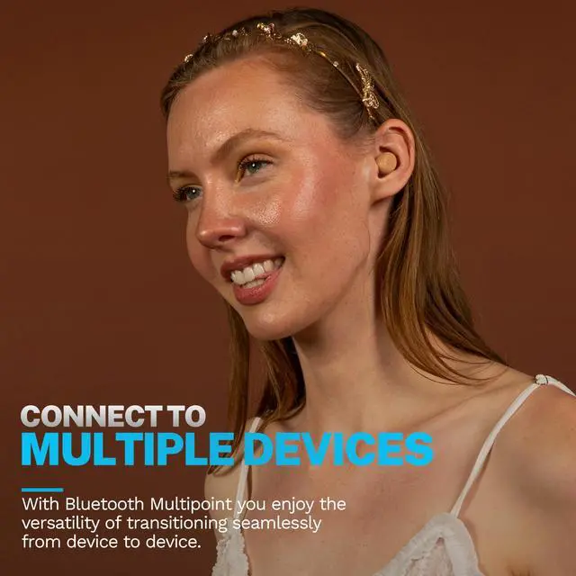 Alt view image 3 of 7 - Mini Tones, True Wireless Earbuds, Bluetooth Multipoint, IP55 Sweat Resistant, Be Aware Audio, Crystal Clear Calls, 3 EQ Settings