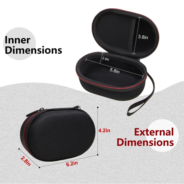 Alt view image 2 of 7 - LTGEM Mouse Case for Logitech G502 Hero Lightspeed Gaming Mouse, Black Hard Eva Shell, Waterproof, Shock Protection, Soft Anti-Scratch Interior, Office Travel Carrying Storage Bag Case Only