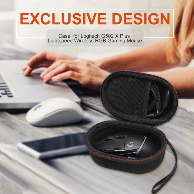 Alt view image 5 of 7 - LTGEM Mouse Case for Logitech G502 Hero Lightspeed Gaming Mouse, Black Hard Eva Shell, Waterproof, Shock Protection, Soft Anti-Scratch Interior, Office Travel Carrying Storage Bag Case Only