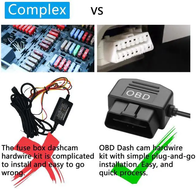 Alt view image 7 of 7 - OBD Power Cable for Dash Camera OBD2 to Type C Adapter Hardwire Charger Cable 24 Hours Surveillance/Acc Mode with Low Voltage Protection 13-40V to 5V 3A (11.5FT/3.5M) (Straight USB C)