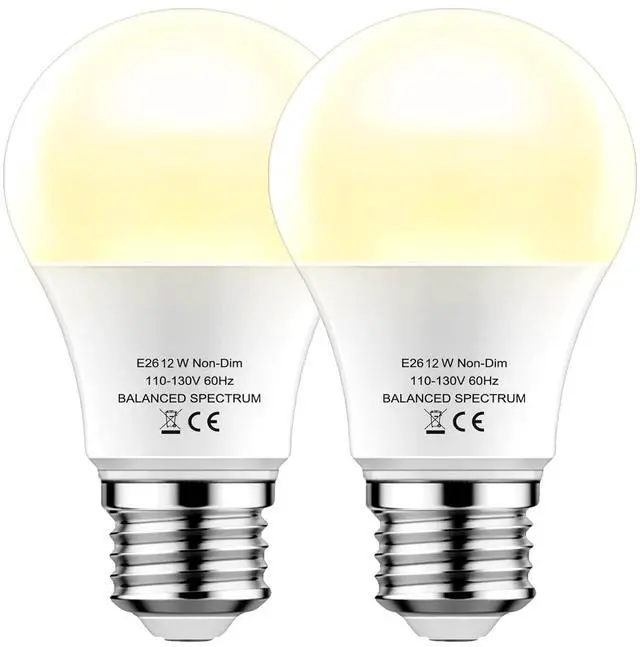 Main image of Grow Lights Bulbs for Indoor Plants Full SpectrumLED Grow Light Bulb A19Plant Light Bulbs E26 Base12W Grow Bulb 100W Equivalent, for Indoor PlantsFlowers, Garden (DA-A19, A19-2PACK)