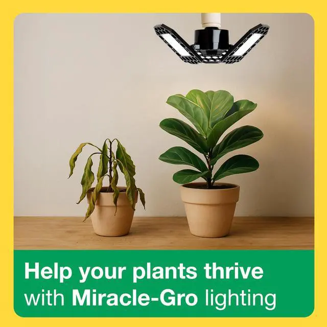 Alt view image 5 of 7 - LED Wing Full Spectrum Grow Light for Indoor Plants, 80 W (800W Equivalent, Plant Lights for Indoor Greenhouse and Garage, E26 Base