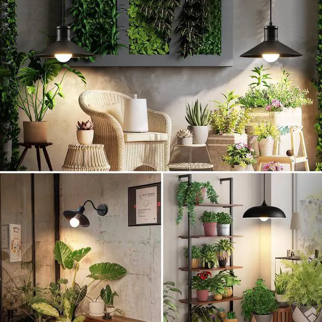 Alt view image 6 of 7 - Grow Light Bulbs, A19 Full Spectrum Light Bulb, 9W Plant Grow Lights Bulbs (100W Equivalent), E26 Base, for Indoor Plants, Herbs, Flowers, Vegetables, 3 Pack