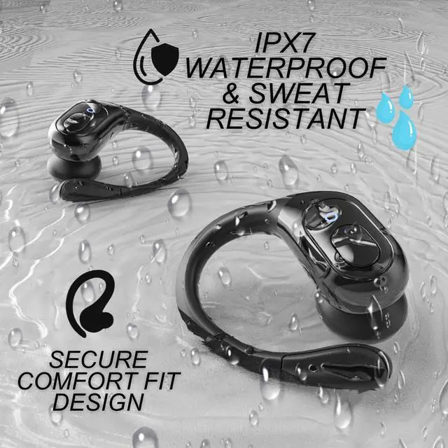 Alt view image 3 of 5 - 4-in-1 Wireless Earbuds w/Charging Case - 80 Hours Playtime Wireless Headphones Bluetooth 5.3 IPX7 Waterproof Noise Cancelling Earphones w/LED Light Display | Phone Charging Pad Electronics