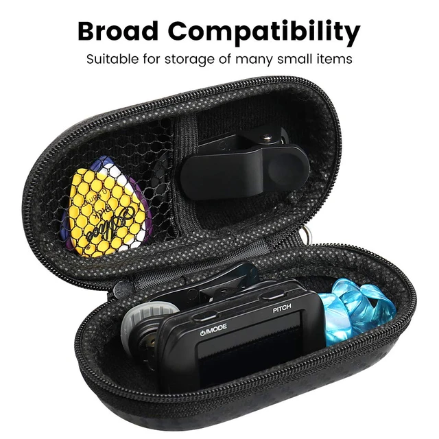 Alt view image 4 of 7 - Earbud Case, Earphone Carrying Case Holder EVA Headphone Storage Bag Small Zipper Pouch Compatible for EarPods, AirPods, Beats Flex, Urbeats3, Bose Wireless Earbuds -with Carabiner