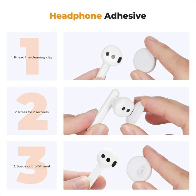 Alt view image 4 of 7 - 8-1 Cleaner Cleaning Tool Kit for Cleaning Bluetooth Earphones | Safe Odorless Reusable Cleaner, Cleaning Gel Removes Oil And Dust, 75% Alcohol Swabs, Lightweight Portable, Device Use,MM04