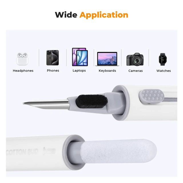 Alt view image 7 of 7 - 8-1 Cleaner Cleaning Tool Kit for Cleaning Bluetooth Earphones | Safe Odorless Reusable Cleaner, Cleaning Gel Removes Oil And Dust, 75% Alcohol Swabs, Lightweight Portable, Device Use,MM04