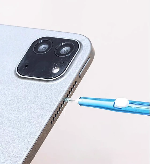 Alt view image 4 of 7 - 5Pcs Cleaning Kit Dual Side Multifunction Tools for iPhone 17 Pro Max Blue | Anti-Clogging Mini Brushes Cleaner for Phone Camera Lens, Speaker and Receiver, Dual Side Multifunctional Cleaning Tool