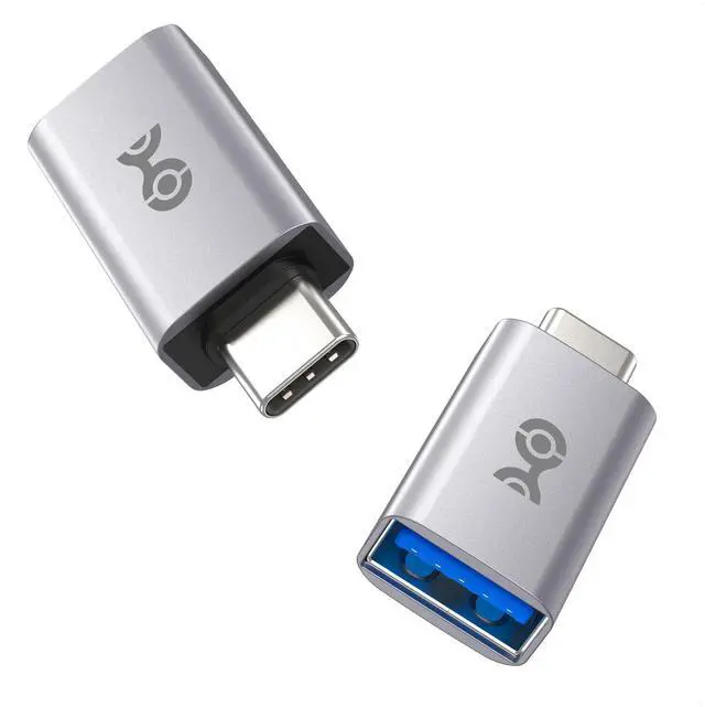 Main image of Cable Matters 2-Pack 10Gbps USB C to USB Adapter, USBC Male to USBA Female | Fast Charging, High-Speed Data Transfer, Reversible USB-C Port, for iPhone 17/16, iPad Pro, Galaxy S23