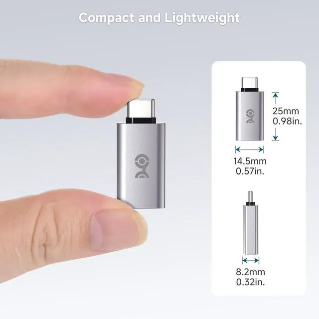 Alt view image 5 of 7 - Cable Matters 2-Pack 10Gbps USB C to USB Adapter, USBC Male to USBA Female | Fast Charging, High-Speed Data Transfer, Reversible USB-C Port, for iPhone 17/16, iPad Pro, Galaxy S23